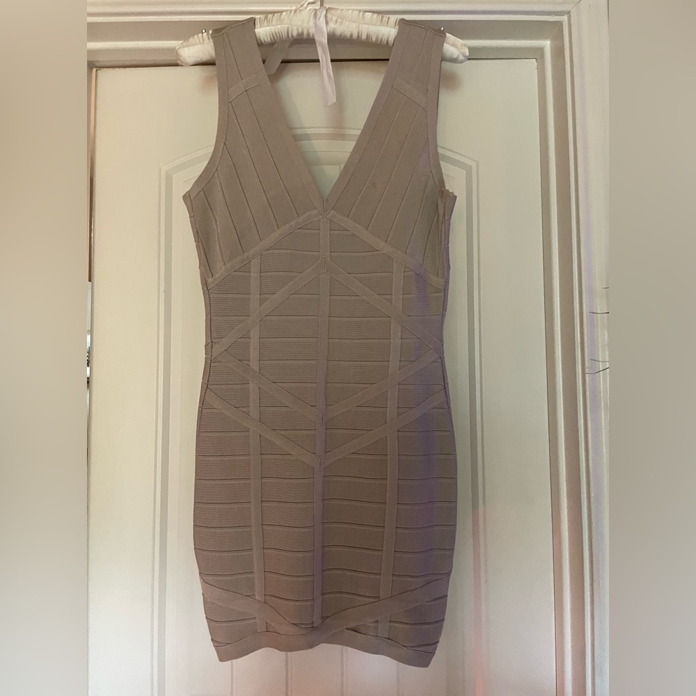 BCBGeneration Taupe Mini Dress